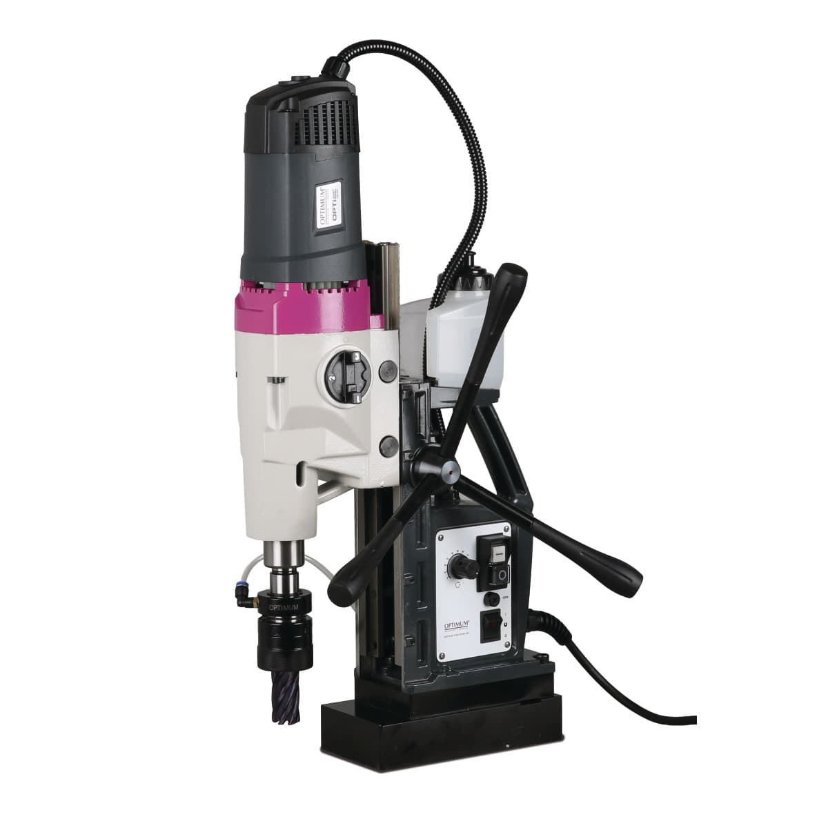 Taladro magnético Optimum DM 98V para estructuras metálicas