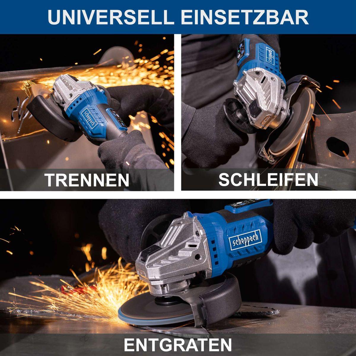 Esmeril Angular Inalámbrico 5" Brushless 20V Scheppach - Batería y Cargador Incluidos — Outlet — vista 15