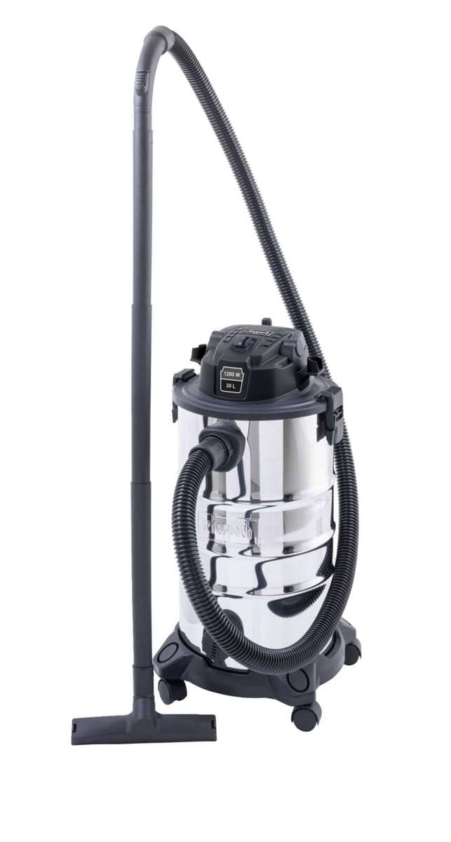 Aspiradora Seco y Húmedo 1200W Tanque 30L Scheppach Black Edition — vista frontal