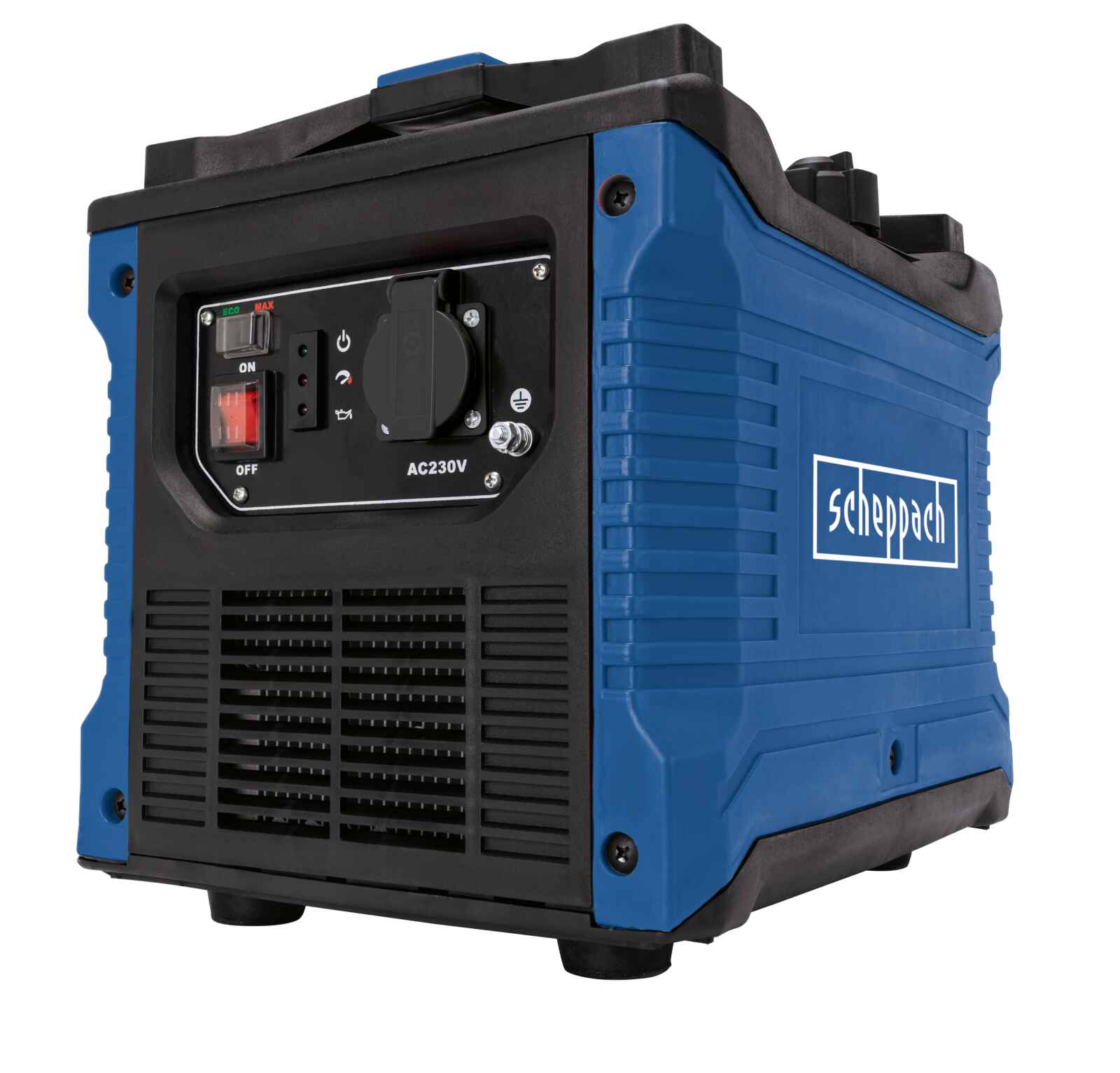 Generador Inverter 1020W Scheppach - Portátil a Gasolina, 4 Tiempos — vista frontal