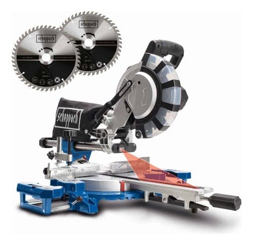 Ingleteadora Telescopica 10 + 2 Discos - Scheppach — vista frontal
