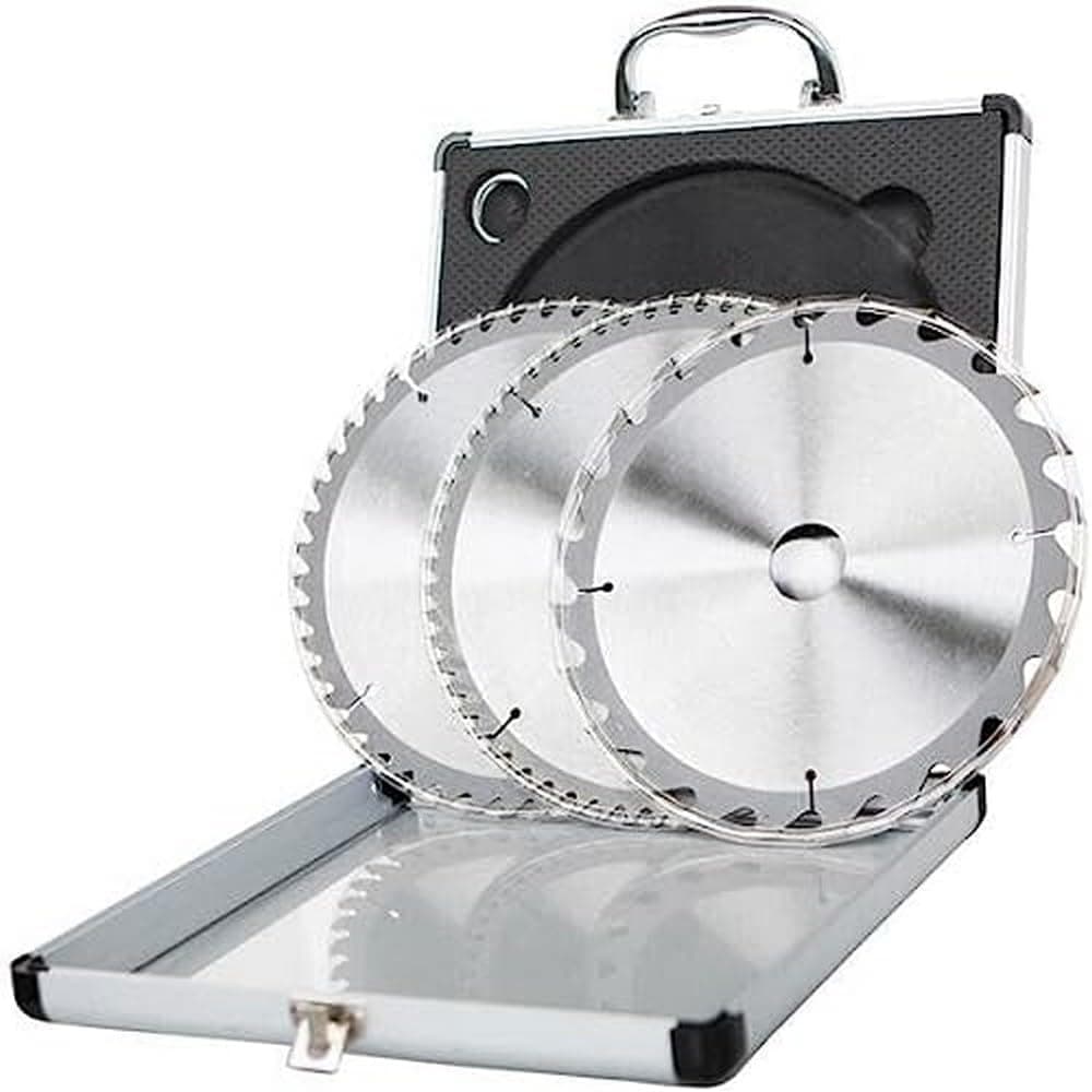 Set 2 Discos Sierra 10" Scheppach - 48 y 60 Dientes, Madera y Aluminio — vista frontal
