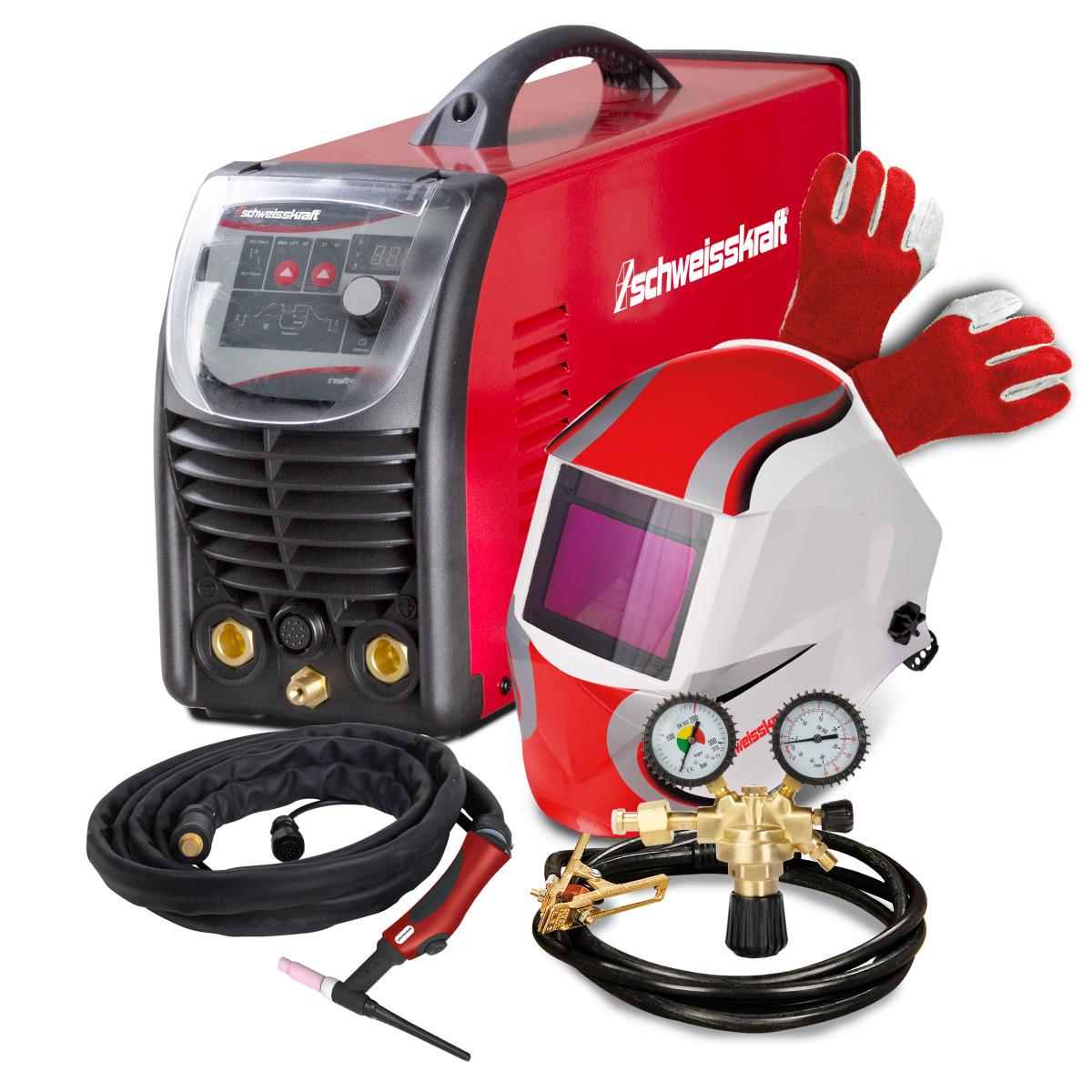 Set especial soldadora TIG DC inverter Schweisskraft CRAFT-TIG 201 DC P PULSE