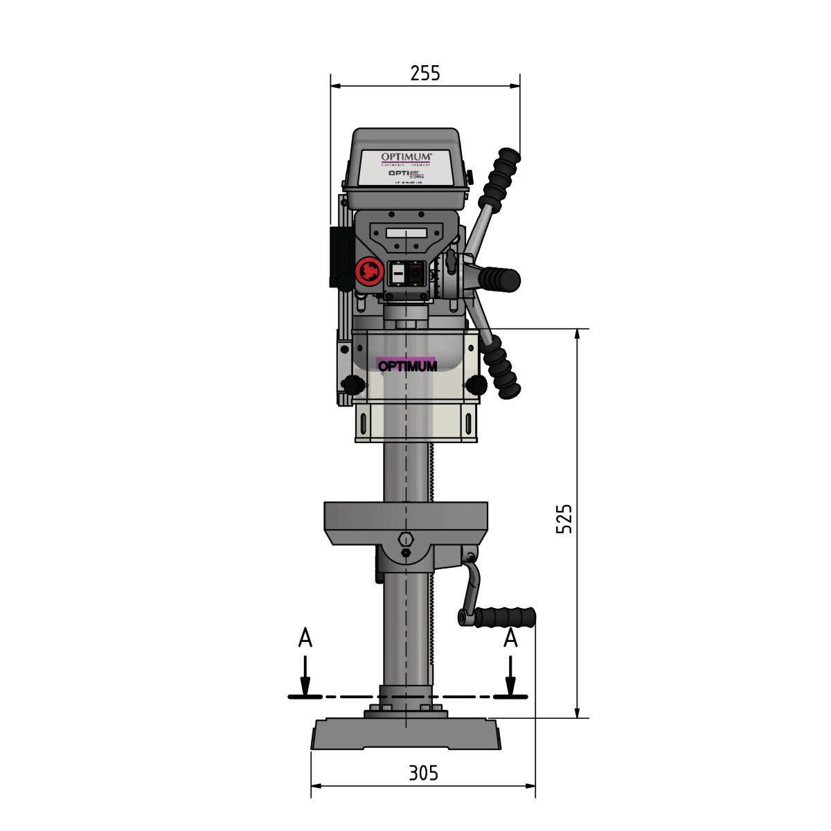 Taladro de banco Optimum OPTIdrill D 17Pro