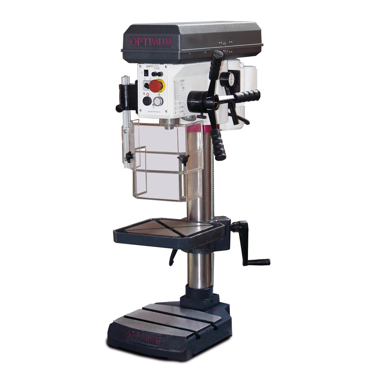 Taladro de columna Optimum OPTIdrill B 24H con correa GATES - Taladro de columna Optimum OPTIdrill B 24H 230 V