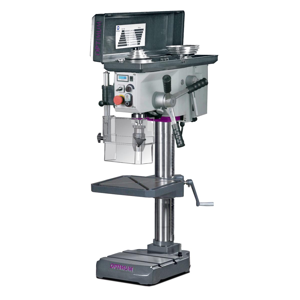 Taladro de columna Optimum OPTIdrill B 24HV con motor brushless - Set taladro de columna Optimum OPTIdrill B 24HV