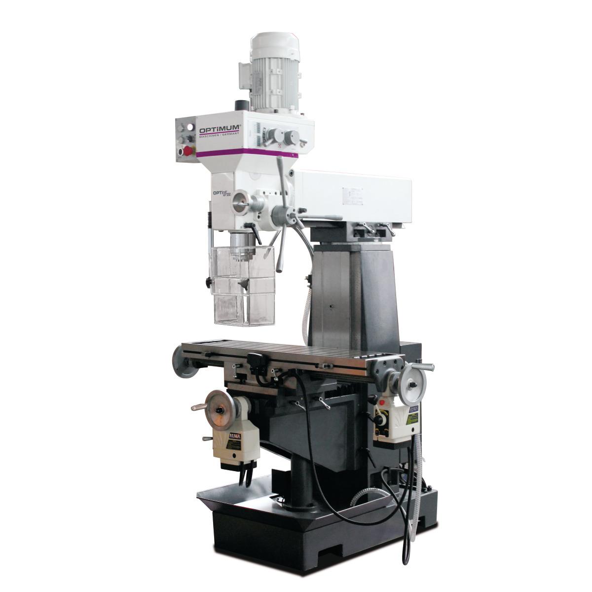 Fresadora universal Optimum OPTImill MT 50E con avance de mesa en X e Y