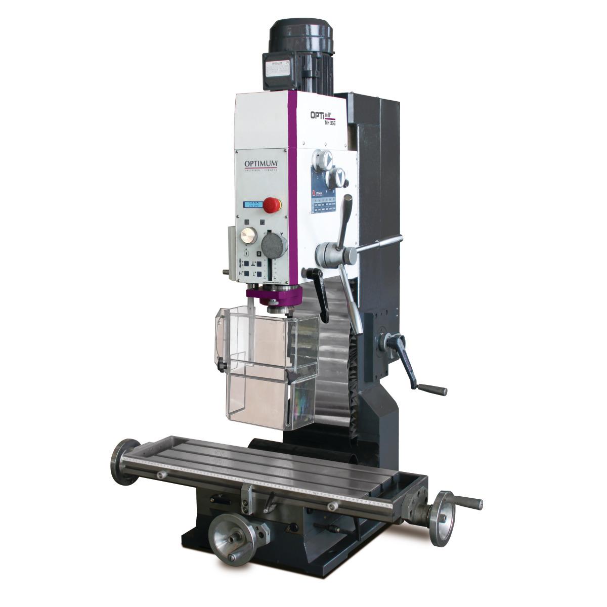 Fresadora-taladradora universal de precisión Optimum OPTImill MH 35G con caja manual