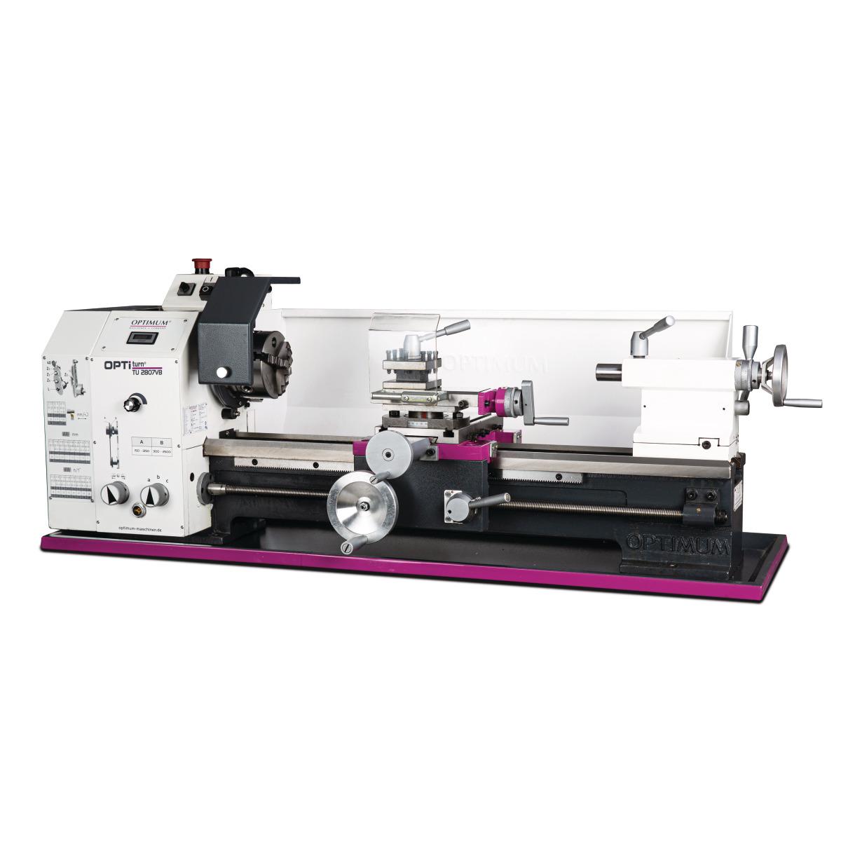 Torno para metal Optimum OPTIturn TU 2807 / TU 2807VB - Torno para metal Optimum OPTIturn TU 2807VB