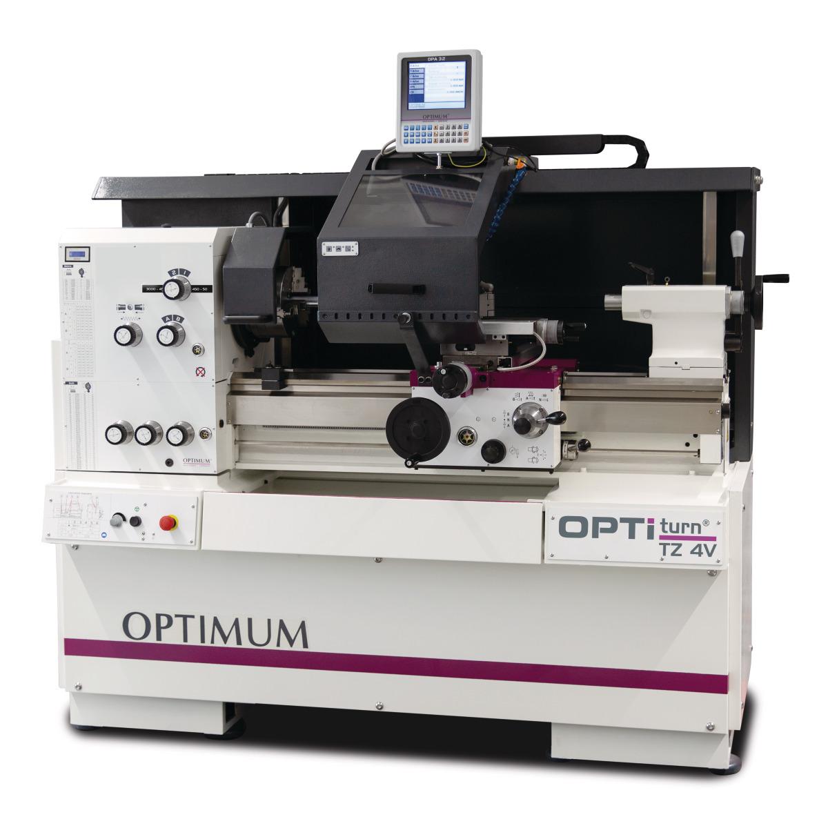 Torno de precision y centro de torneado Optimum OPTIturn TZ 4V