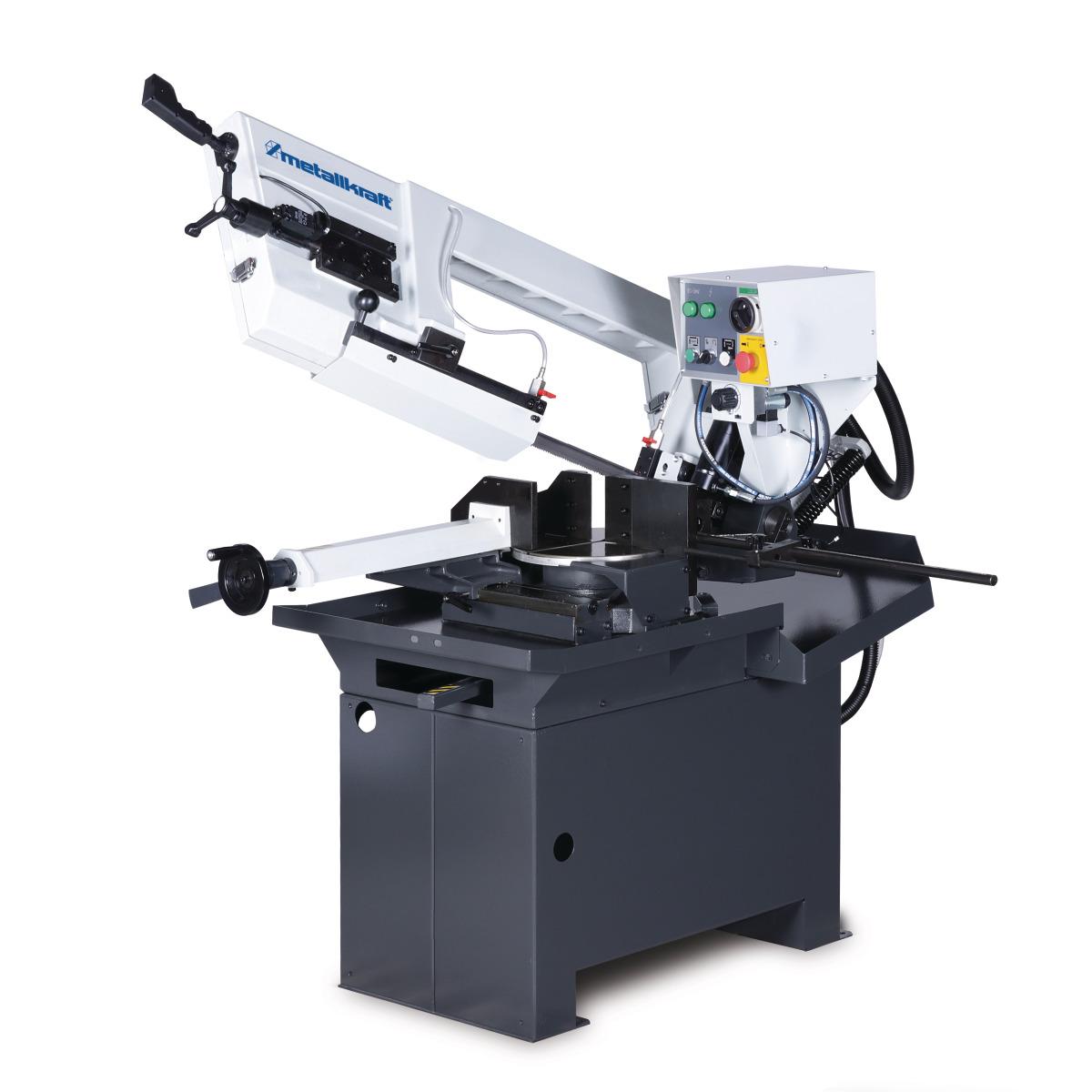 Sierra huincha basculante manual para metal Metallkraft BMBS 300 x 320 H DG - Sierra huincha basculante hidráulica para metal Metallkraft BMBS 260 x 280 H-DG