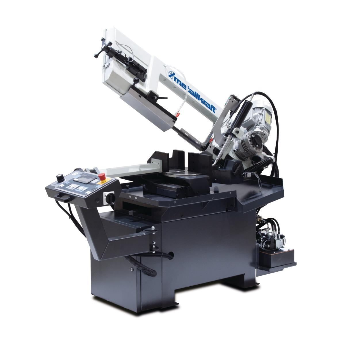 Sierra huincha basculante para metal Metallkraft BMBS 300 x 320 HA-DG - Sierra huincha basculante semiautomática para metal Metallkraft BMBS 260 x 280 HA-DG
