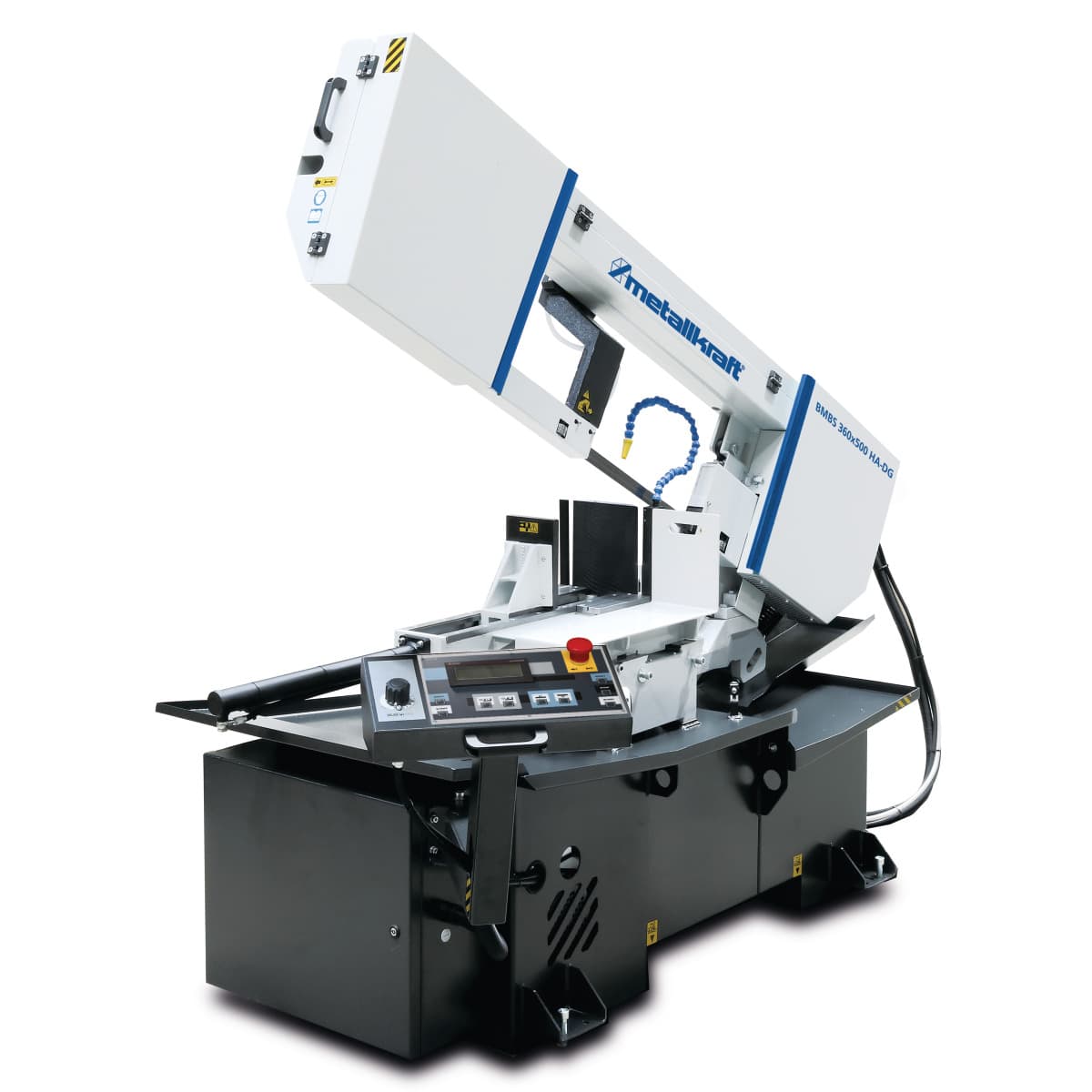 Sierra huincha basculante semiautomática para metal Metallkraft BMBS 360 x 500 HA-DG