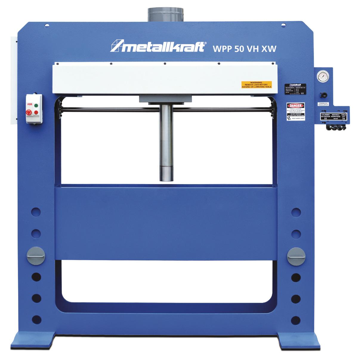 Prensa de taller totalmente hidráulica Metallkraft WPP 50 VH XW - Prensa de taller totalmente hidráulica Metallkraft WPP 50 VH XW 50 t 400 V