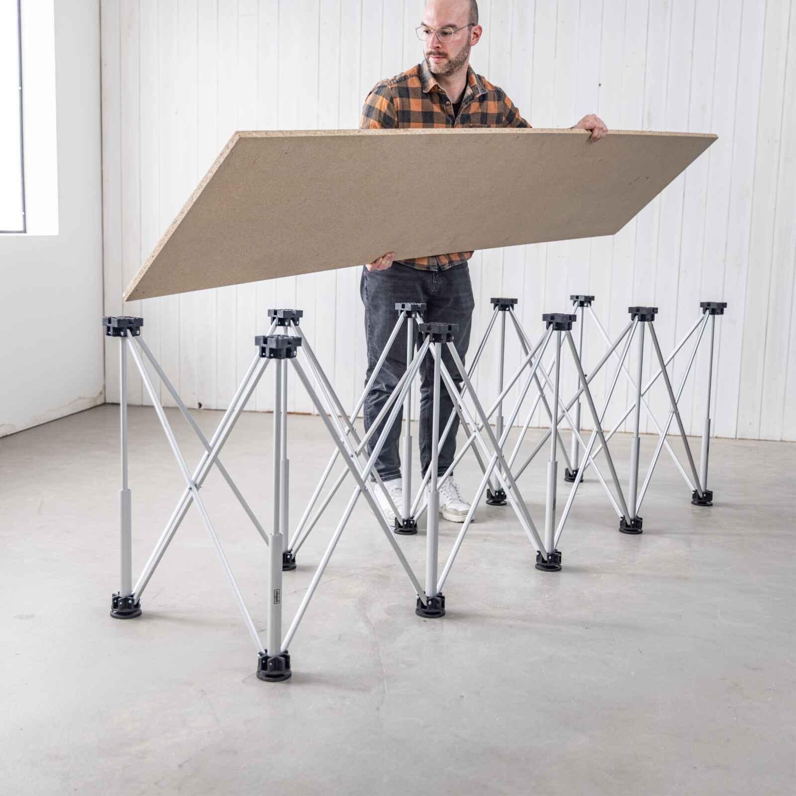 Mesa de Trabajo Plegable FW800 Scheppach 800 kg — vista lateral