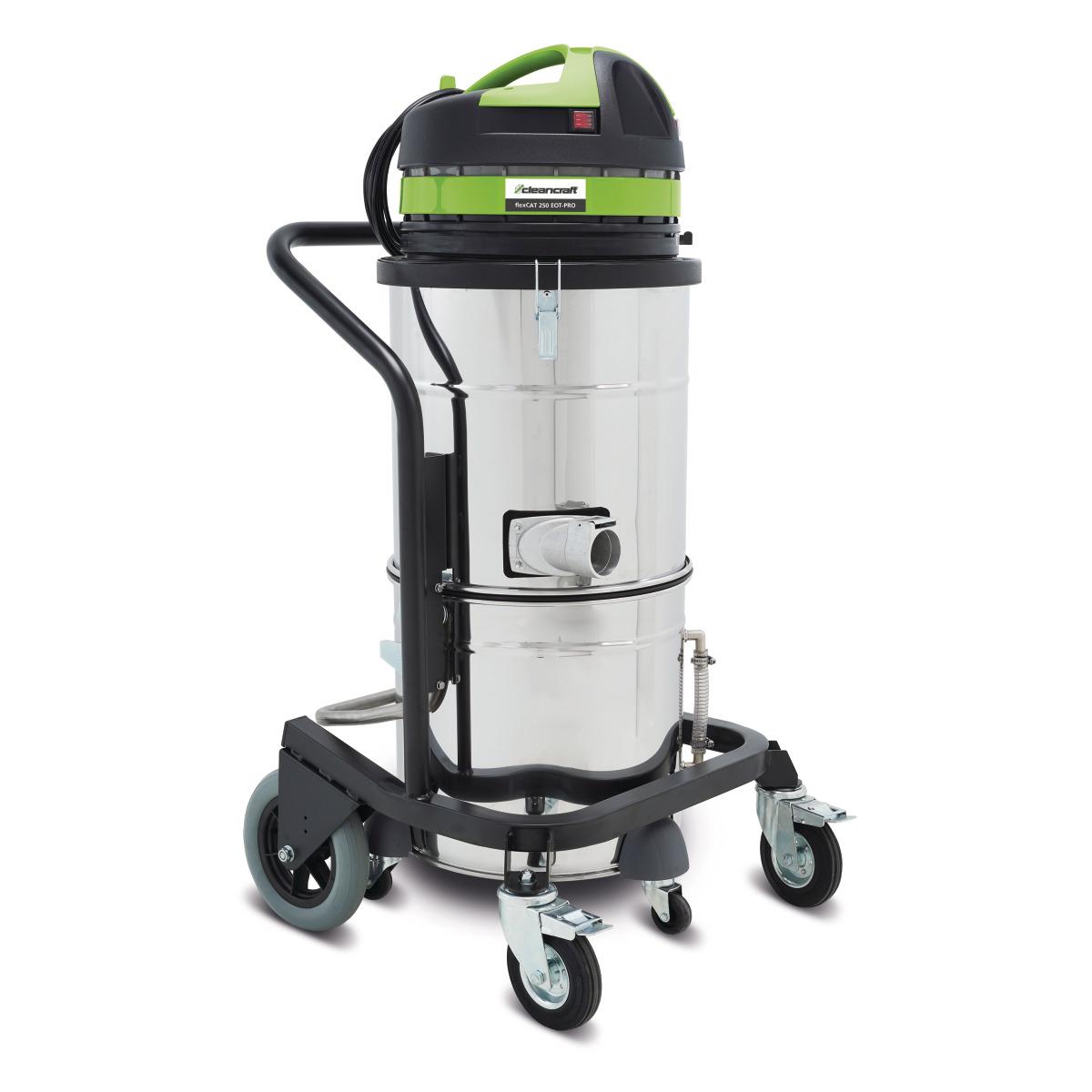 Aspirador especial Cleancraft flexCAT 3100 EOT-PRO para aceite y viruta metálica - Aspirador húmedo/seco Cleancraft flexCAT 250 EOT-PRO con sistema Flow-Mix