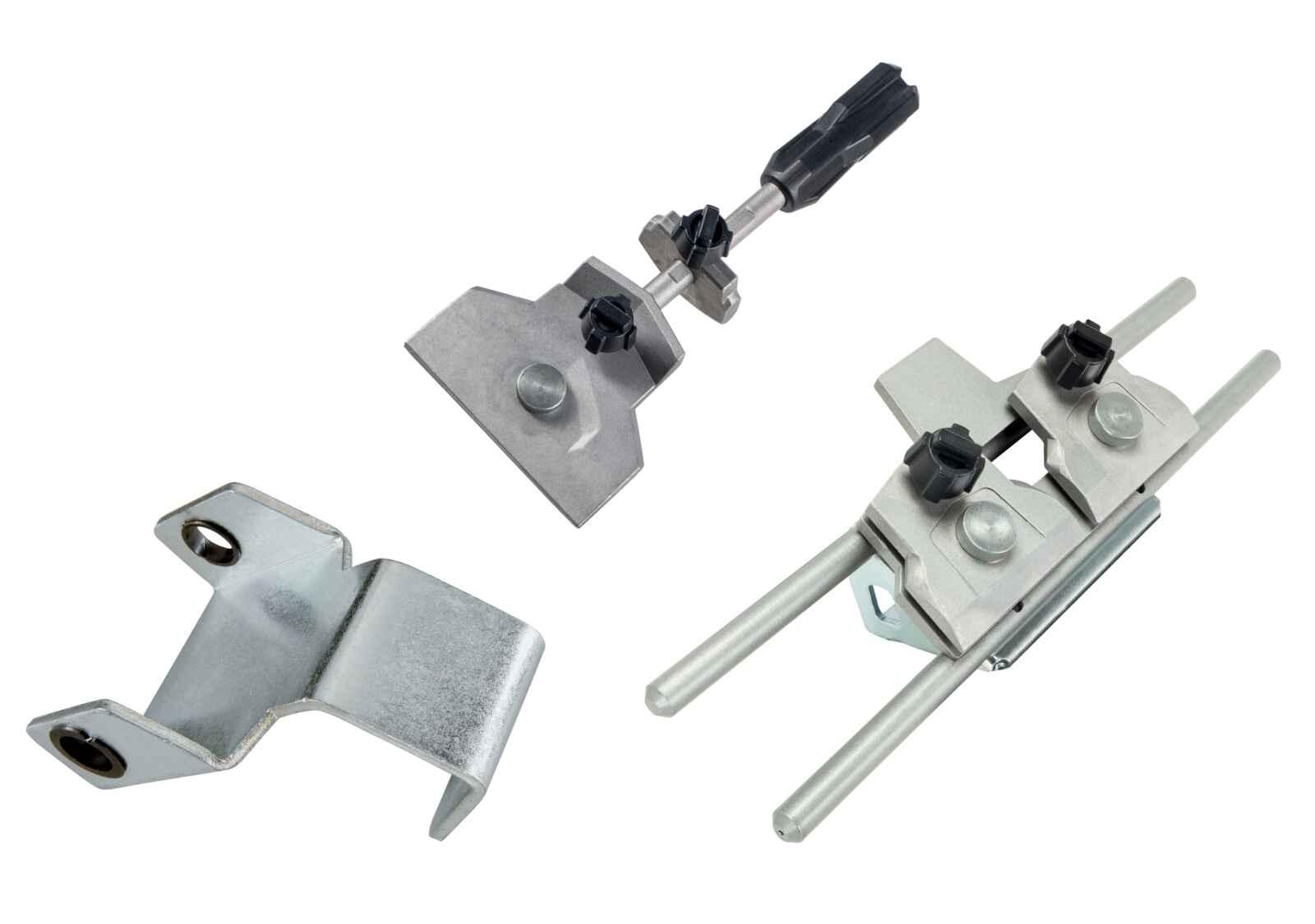 Kit de Accesorios de Afilado para Hachas, Cuchillos y Tijeras - Scheppach — vista lateral