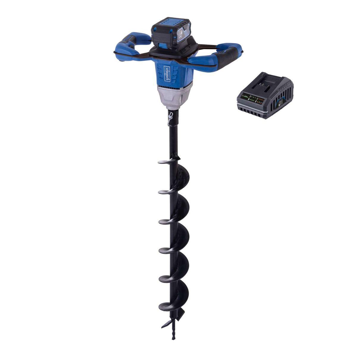 Ahoyador a Batería BC-EB100-X Set 20V con Batería 4 Ah y Cargador Scheppach — vista frontal