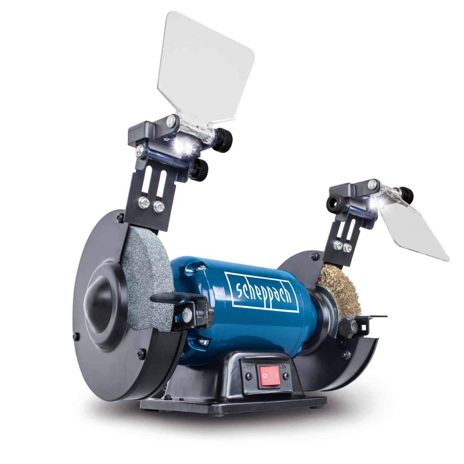 Esmeril Pulidora de Banco Doble con Disco de Alambre 400w - Scheppach