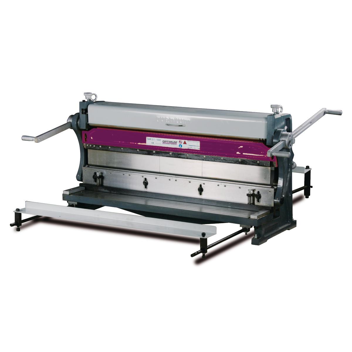 Máquina combinada para cilindrar, plegar y cortar planchas Optimum SAR 1000
